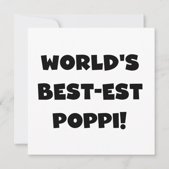 's Werelds beste Poppi Black Text Gifts (Voorkant)