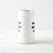 's Werelds beste Poppi Black Text Gifts Bierpul (Center)