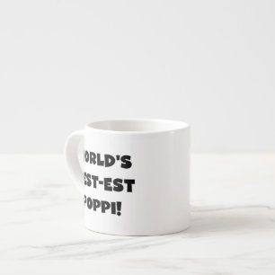 's Werelds beste Poppi Black Text Gifts Espresso Kop