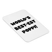 's Werelds beste Poppi Black Text Gifts Magneet (Rechterzijde)