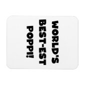 's Werelds beste Poppi Black Text Gifts Magneet (Horizontaal)