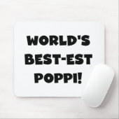 's Werelds beste Poppi Black Text Gifts Muismat (Met muis)