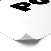 's Werelds beste Poppi Black Text Gifts Poster (Hoek)