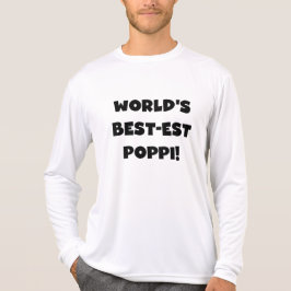 's Werelds beste Poppi Black Text Gifts T-shirt