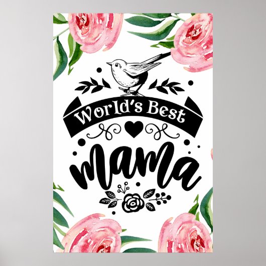 's Werelds beste poster voor mama (Voorkant)