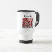's Werelds beste PROFESSOR-aangepaste naam Reisbeker (Voorkant rechts)