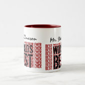 's Werelds beste professor ooit Tweekleurige Koffiemok (Center)