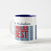 's Werelds beste professor ooit Tweekleurige Koffiemok (Voorkant links)