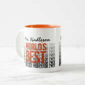 's Werelds beste professor ooit Tweekleurige Koffiemok (Voorkant links)