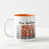 's Werelds beste professor ooit Tweekleurige Koffiemok (Links)