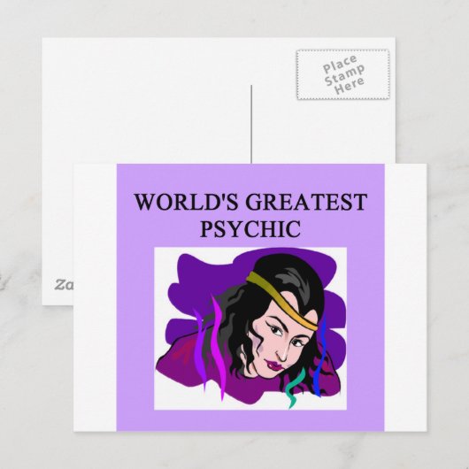 's werelds beste psychisch briefkaart (Voorkant / Achterkant)