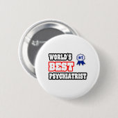 's Werelds beste psycholoog Ronde Button 5,7 Cm (Voorkant /achterkant)