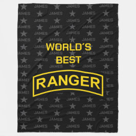 'S Werelds Beste Ranger Aangepaste Naam Fleece Deken