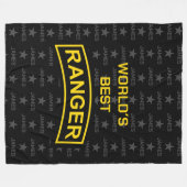 'S Werelds Beste Ranger Aangepaste Naam Fleece Deken (Voorkant (Horizontaal))