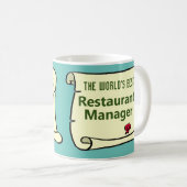 's Werelds beste restaurantmanager. Koffiemok (Voorkant rechts)