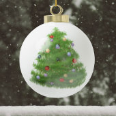 's Werelds beste Roos van Mam Burgundy op Black Ha Keramische Bal Ornament