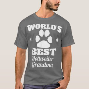 's Werelds beste rottweiler Grandma Hondenliefhebb T-shirt