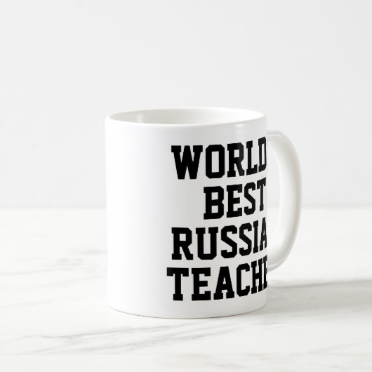 's Werelds beste Russische leraar cadeau Mok (Voorkant rechts)