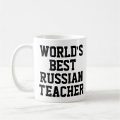 's Werelds beste Russische leraar cadeau Mok (Links)