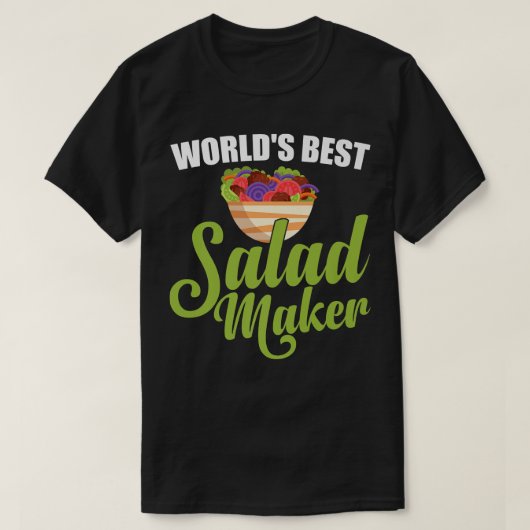 's Werelds beste saladmaker salad Lover Funny Vege T-shirt (Design voorkant)