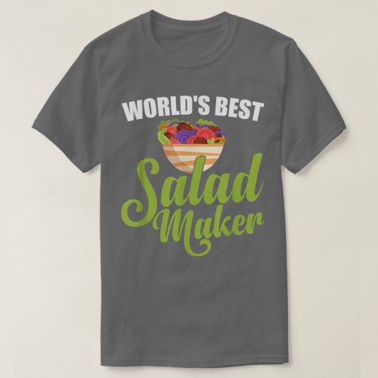 's Werelds beste saladmaker salad Lover Funny Vege T-shirt (Design voorkant)