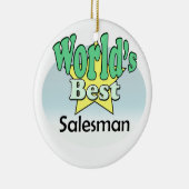 's Werelds beste Salesman Keramisch Ornament (Rechts)