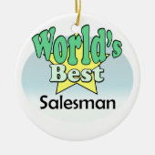 's Werelds beste Salesman Keramisch Ornament (Voorkant)