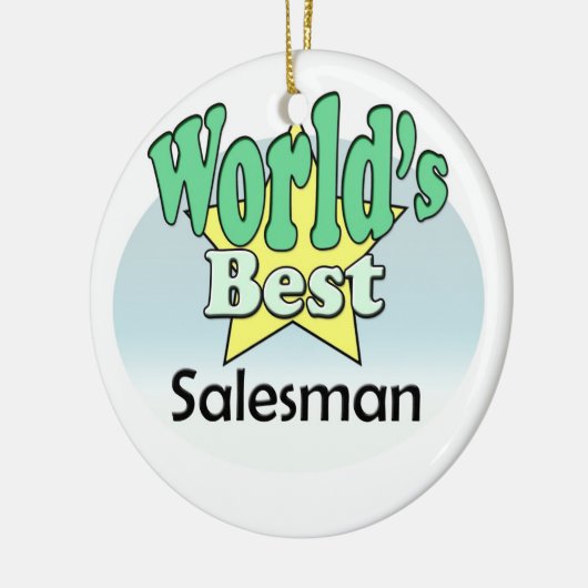 's Werelds beste Salesman Keramisch Ornament (Links)