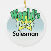 's Werelds beste Salesman Keramisch Ornament (Achterkant)