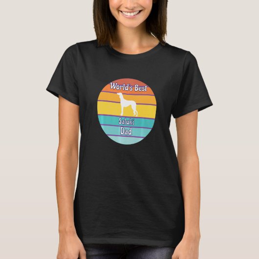 's Werelds beste Saluki Pap T-shirt (Voorkant)