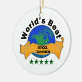 's Werelds beste schooladviseur Keramisch Ornament (Links)