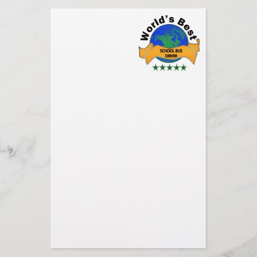 's Werelds beste schoolbuschauffeur Briefpapier (Voorkant)