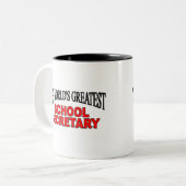 's Werelds beste schoolsecretaris Tweekleurige Koffiemok (Voorkant links)