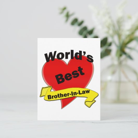 's Werelds beste schoonbroer Briefkaart (Staand voorkant)