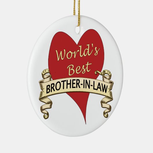 's Werelds beste schoonbroer Keramisch Ornament (Rechts)