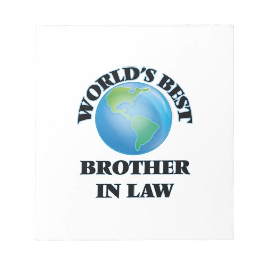 's Werelds beste schoonbroer Notitieblok (Voorkant)