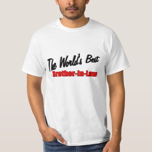 's Werelds beste schoonbroer T-shirt (Voorkant)