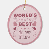 's Werelds beste schoonmoeder Keramisch Ornament (Links)