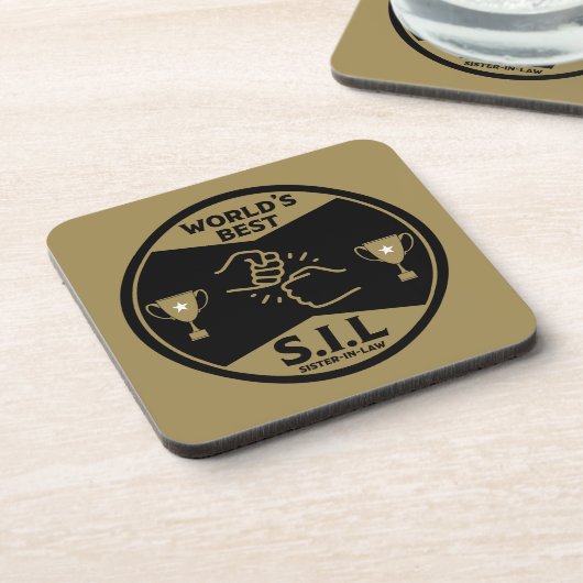 's Werelds beste schoonzus Bier Onderzetter (Linkerzijde)