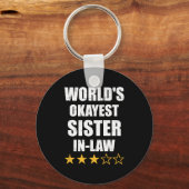 's Werelds beste schoonzus van zwager Sleutelhanger (Voorkant)