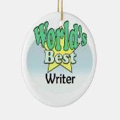 's Werelds beste schrijver Keramisch Ornament (Rechts)