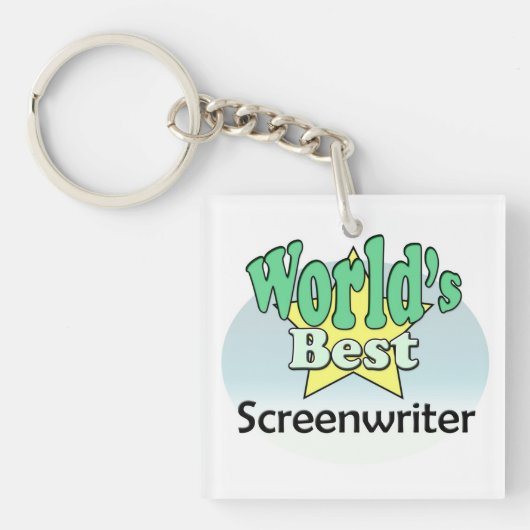 's Werelds beste screenwriter Sleutelhanger (voorkant)