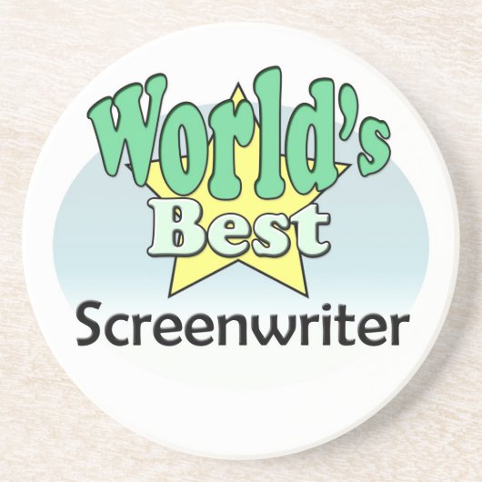 's Werelds beste screenwriter Zandsteen Onderzetter (Voorkant)