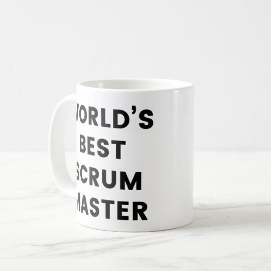 's Werelds beste scrum Master Coffee-Mok Koffiemok (Voorkant links)