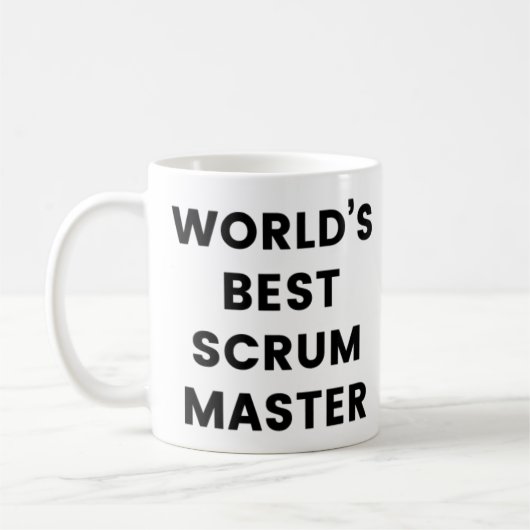 's Werelds beste scrum Master Coffee-Mok Koffiemok (Links)