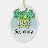 's Werelds beste secretaris Keramisch Ornament (Rechts)