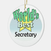 's Werelds beste secretaris Keramisch Ornament (Links)