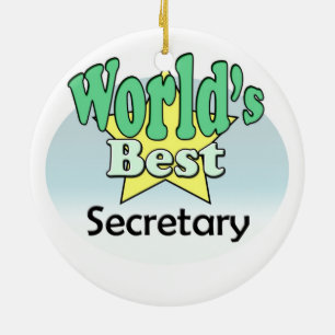 's Werelds beste secretaris Keramisch Ornament