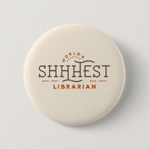 's Werelds beste Shhest Librarian Ronde Button 5,7 Cm