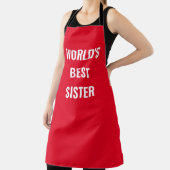's Werelds beste SISTER Apron Schort (Insitu)